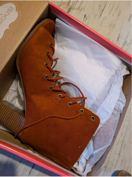 Charlotte Russe Shoes - Lace up boots